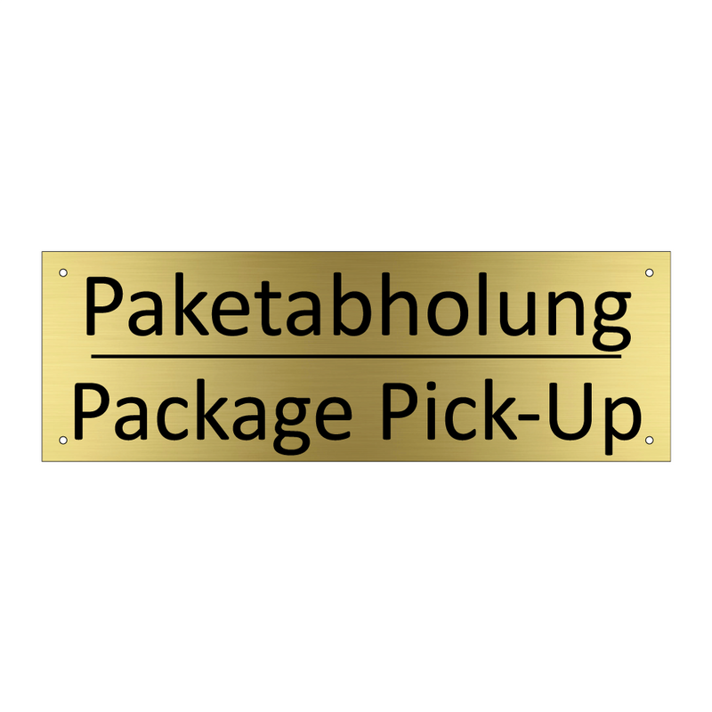Paketabholung - Package Pick-Up