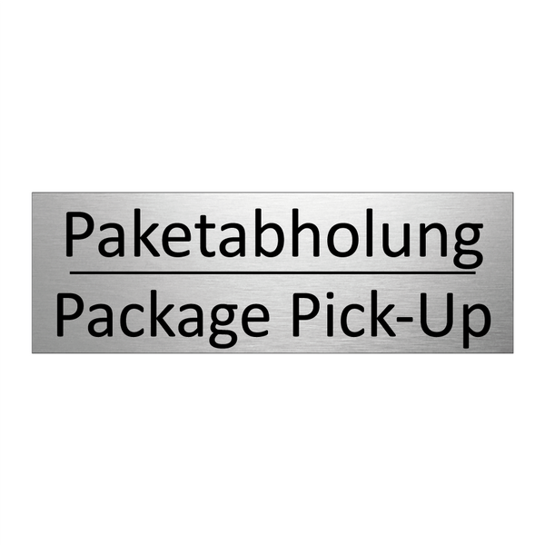 Paketabholung - Package Pick-Up