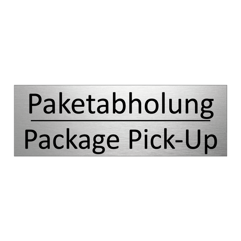 Paketabholung - Package Pick-Up