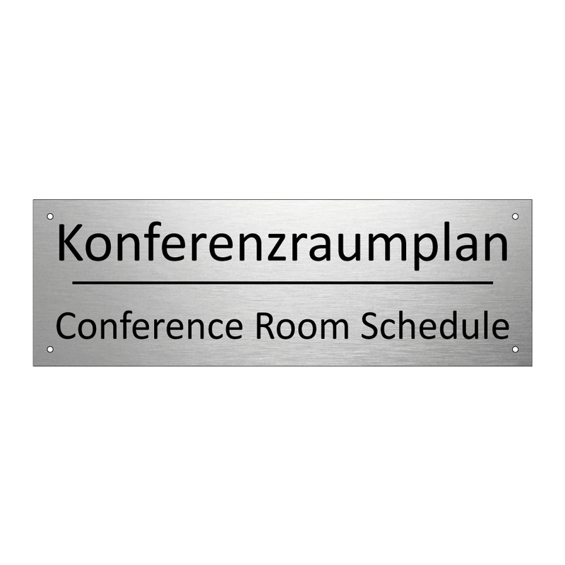 Konferenzraumplan - Conference Room Schedule