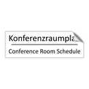 Konferenzraumplan - Conference Room Schedule