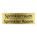 Sprinklerraum - Sprinkler Room