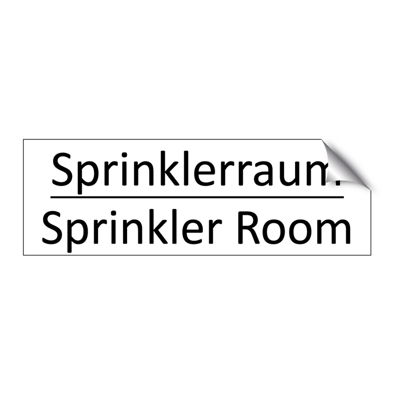 Sprinklerraum - Sprinkler Room