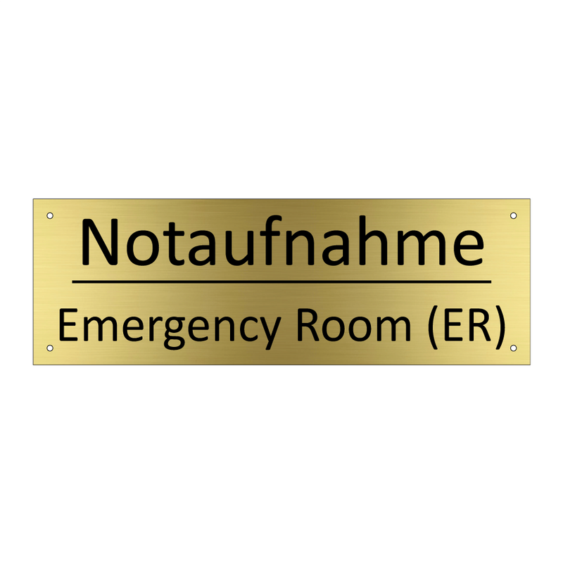 Notaufnahme - Emergency Room (ER)