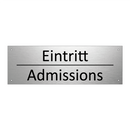 Eintritt - Admissions