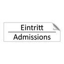 Eintritt - Admissions