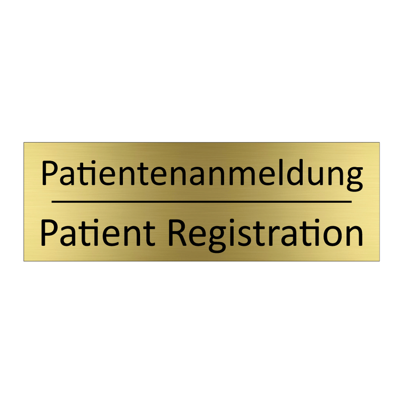 Patientenanmeldung - Patient Registration