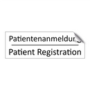 Patientenanmeldung - Patient Registration