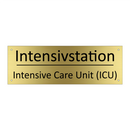 Intensivstation - Intensive Care Unit (ICU)