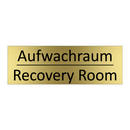 Aufwachraum - Recovery Room