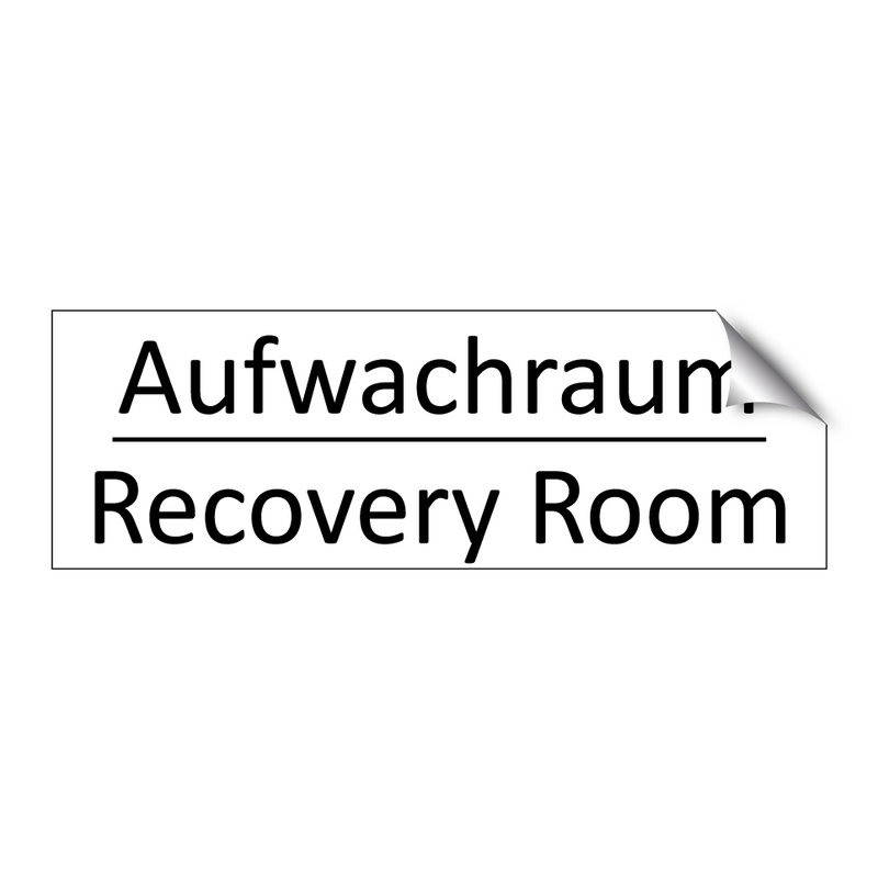 Aufwachraum - Recovery Room