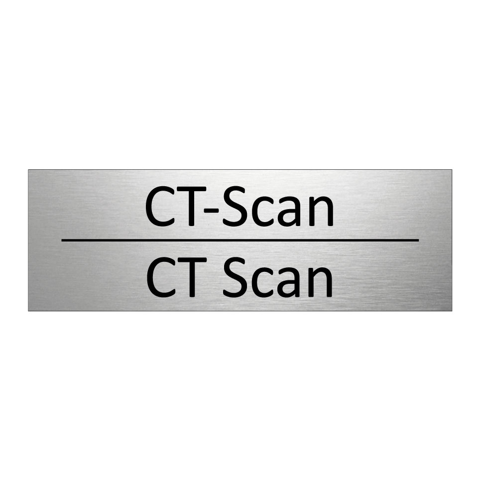 CT-Scan - CT Scan Schild | SignOnline | DE-I3475