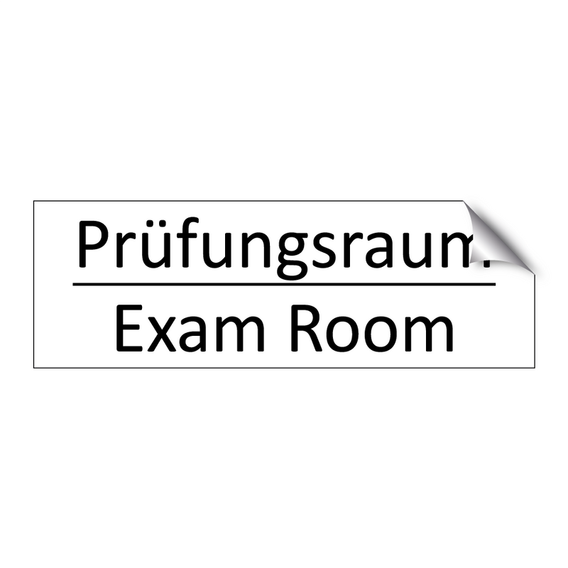 Prüfungsraum - Exam Room