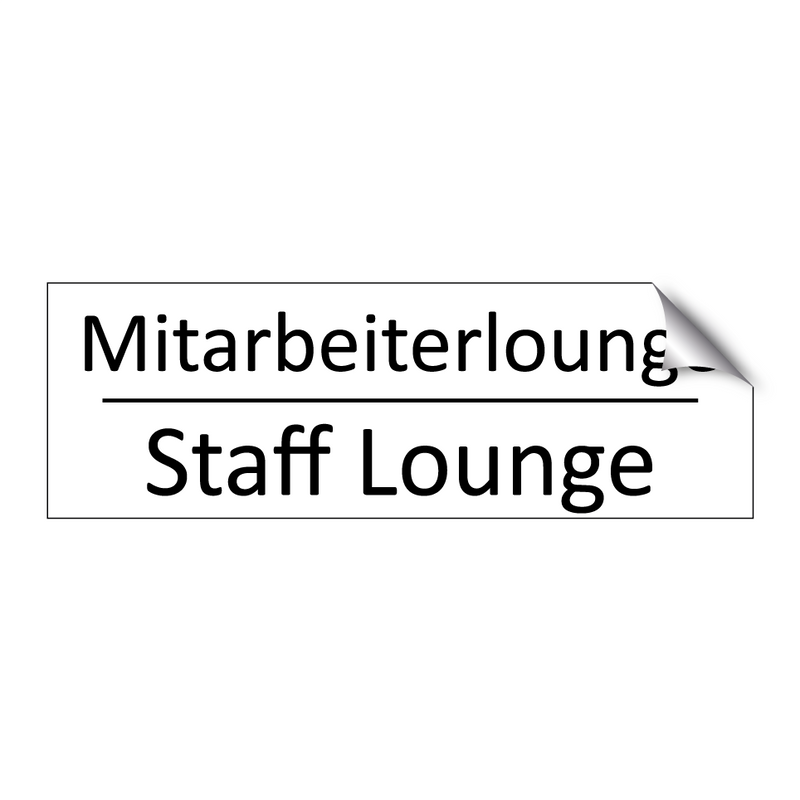 Mitarbeiterlounge - Staff Lounge