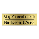 Biogefahrenbereich - Biohazard Area