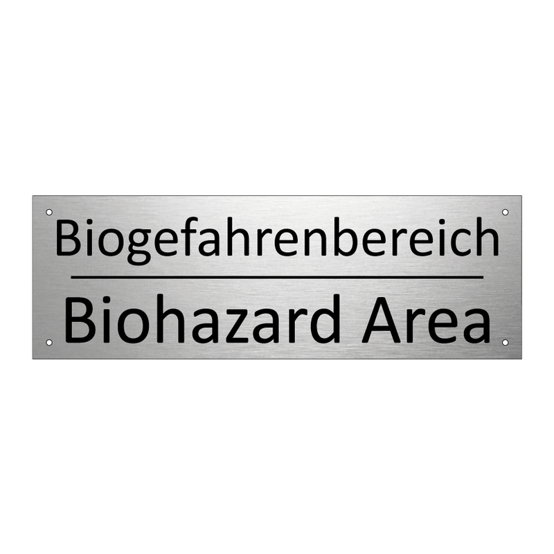 Biogefahrenbereich - Biohazard Area
