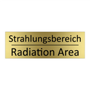 Strahlungsbereich - Radiation Area