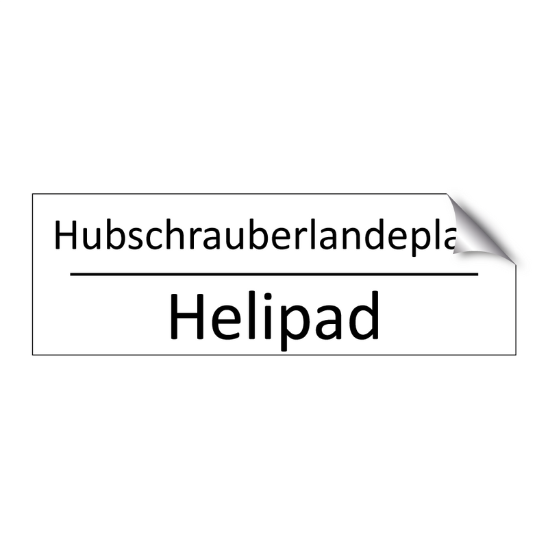 Hubschrauberlandeplatz - Helipad