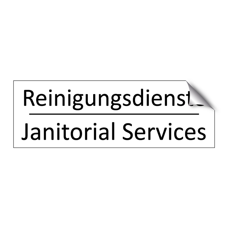 Reinigungsdienste - Janitorial Services