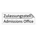 Zulassungsstelle - Admissions Office