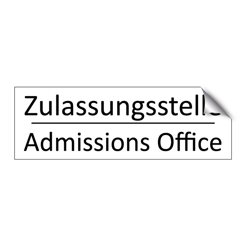 Zulassungsstelle - Admissions Office