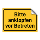 Bitte anklopfen vor Betreten & Bitte anklopfen vor Betreten & Bitte anklopfen vor Betreten