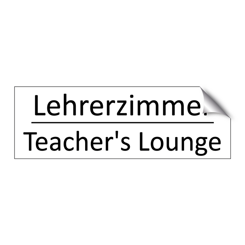 Lehrerzimmer - Teacher's Lounge
