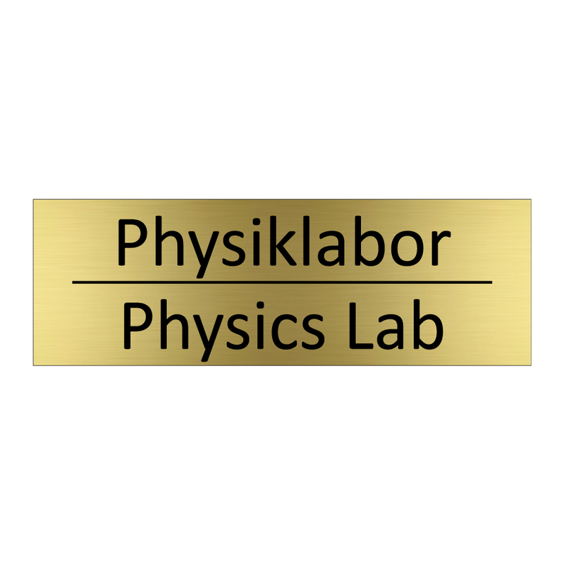 Physiklabor - Physics Lab