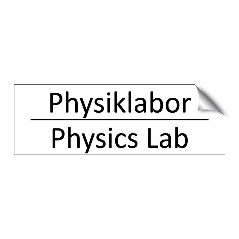 Physiklabor - Physics Lab