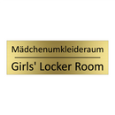 Mädchenumkleideraum - Girls' Locker Room