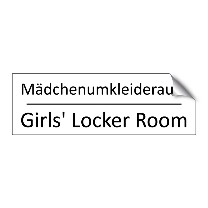 Mädchenumkleideraum - Girls' Locker Room