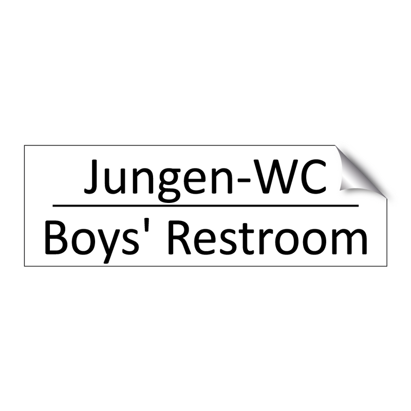 Jungen-WC - Boys' Restroom