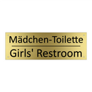 Mädchen-Toilette - Girls' Restroom