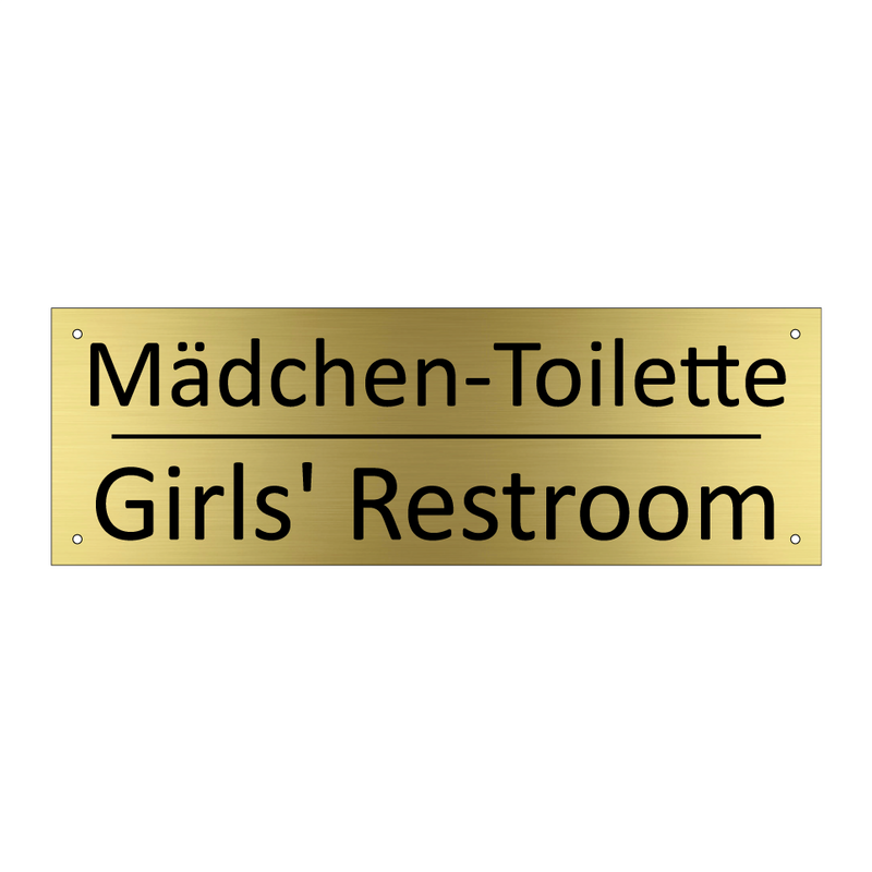Mädchen-Toilette - Girls' Restroom