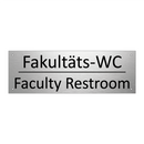 Fakultäts-WC - Faculty Restroom