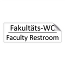 Fakultäts-WC - Faculty Restroom