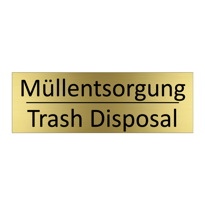 Müllentsorgung - Trash Disposal