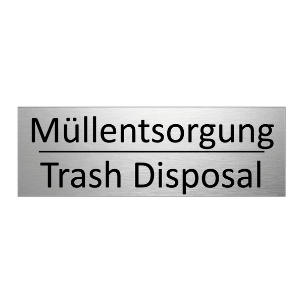 Müllentsorgung - Trash Disposal