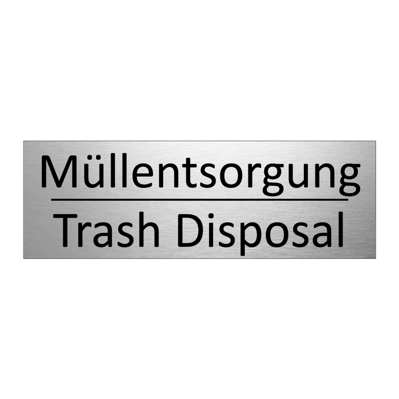 Müllentsorgung - Trash Disposal