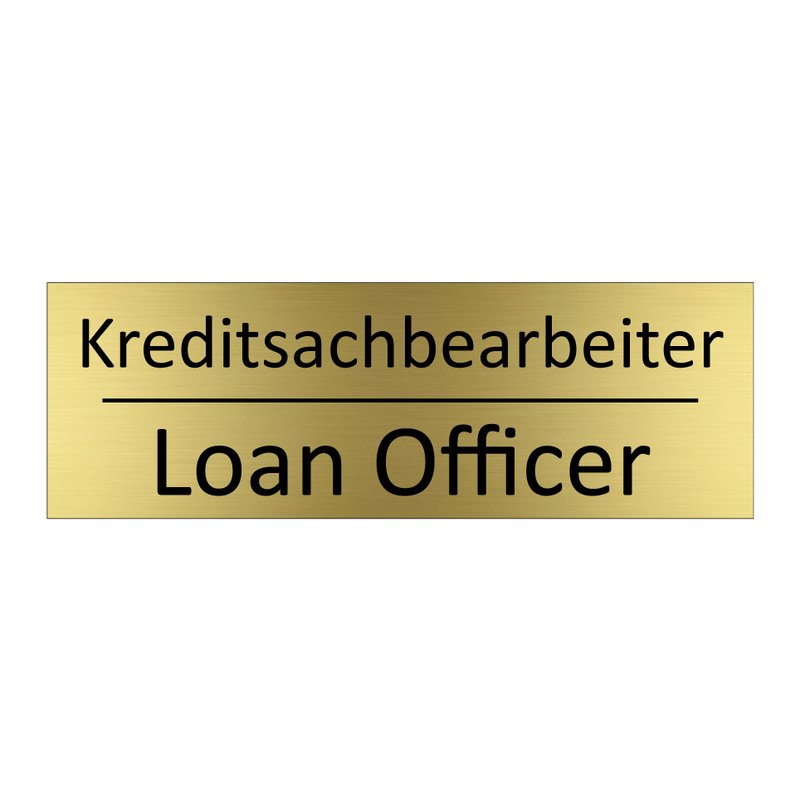 Kreditsachbearbeiter - Loan Officer