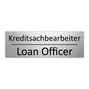 Kreditsachbearbeiter - Loan Officer