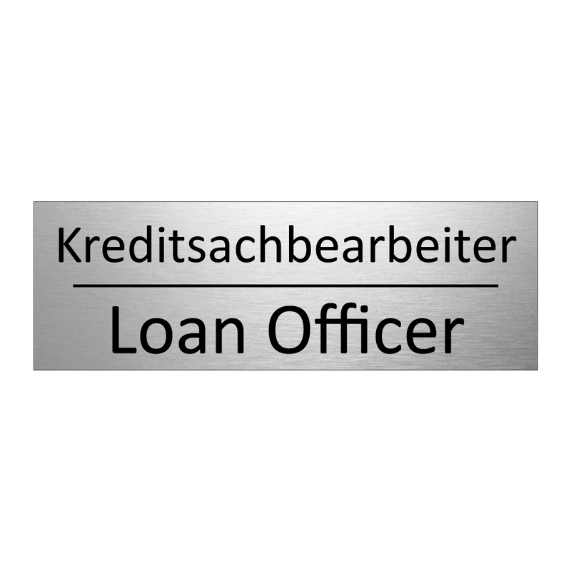 Kreditsachbearbeiter - Loan Officer