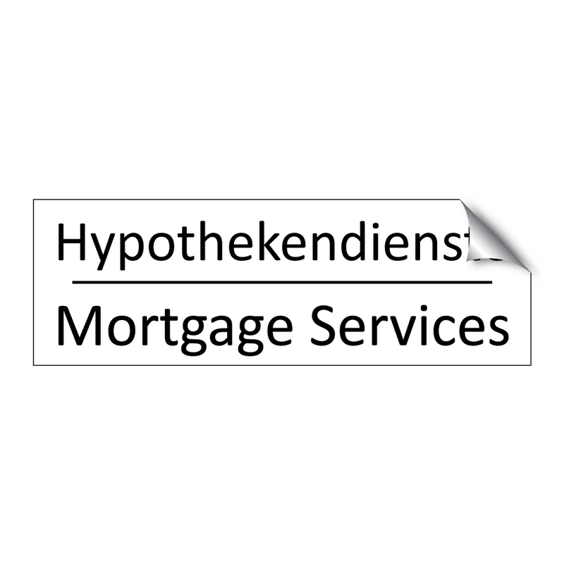 Hypothekendienste - Mortgage Services