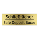 Schließfächer - Safe Deposit Boxes