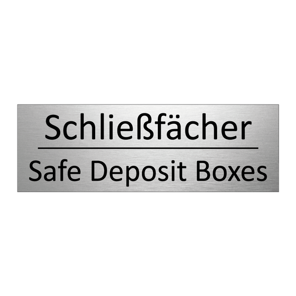 Schließfächer - Safe Deposit Boxes