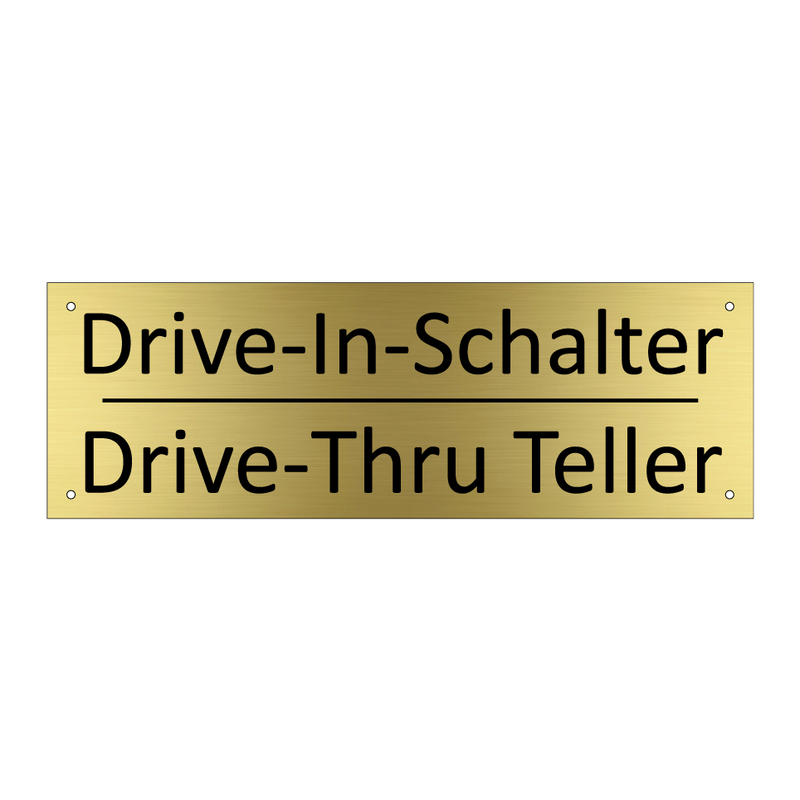 Drive-In-Schalter - Drive-Thru Teller