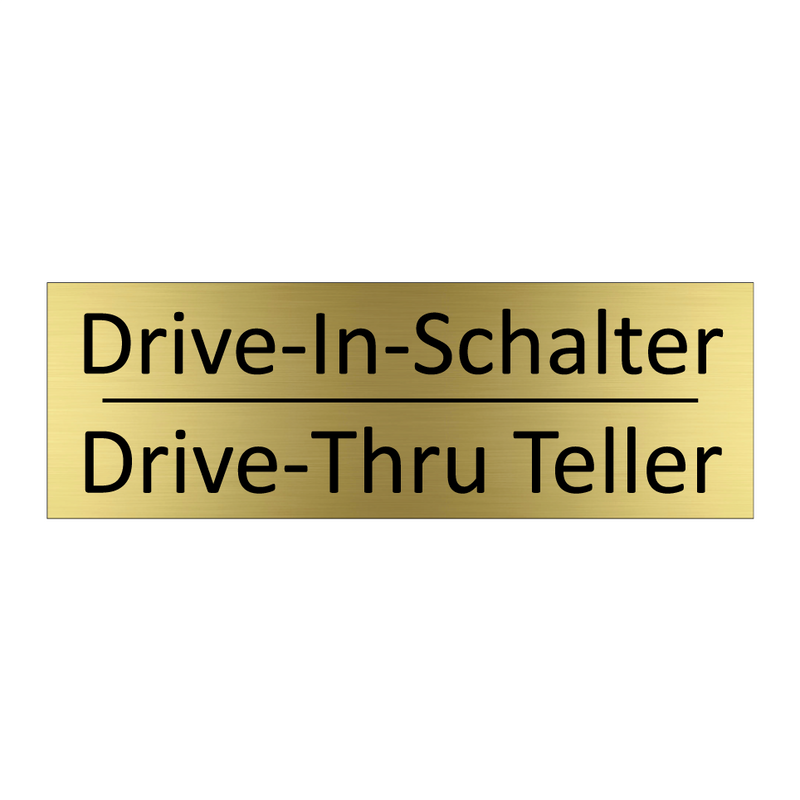 Drive-In-Schalter - Drive-Thru Teller