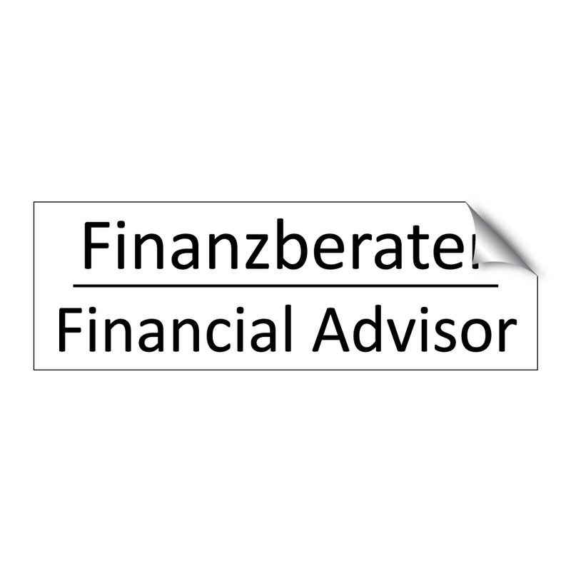 Finanzberater - Financial Advisor