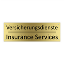 Versicherungsdienste - Insurance Services
