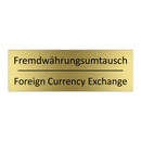 Fremdwährungsumtausch - Foreign Currency Exchange